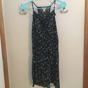 Blue flowered dress